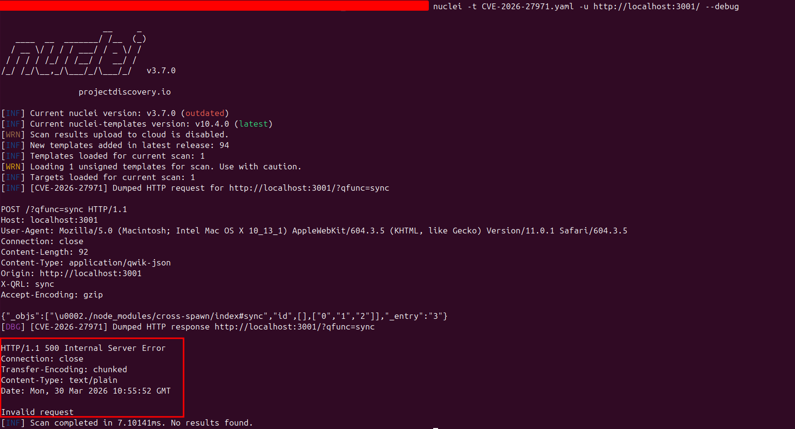Fix Control Validation using Nuclei